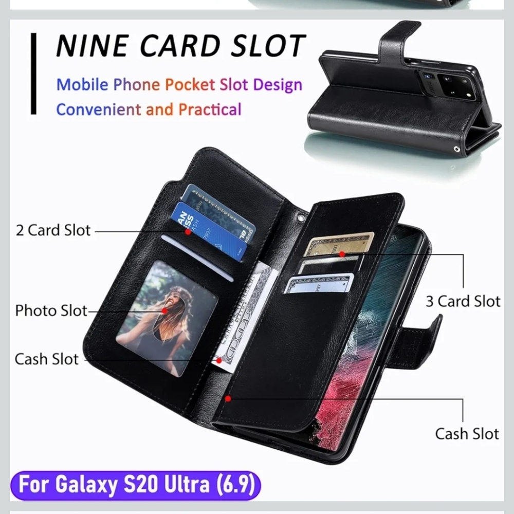Galaxy S20 Ultra 6.9" Wallet Case